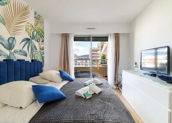 My Casa - Palais Med 702 D - 2 Bedroom Down Town With Terasse Ac Апартаменты Ницца